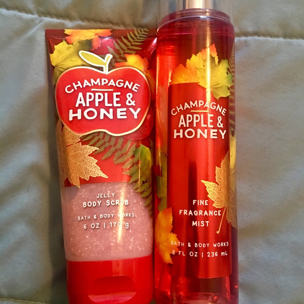 Bath & Body Works Champagne Apple & Honey Set- NEW
